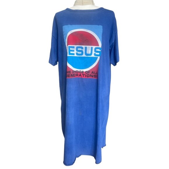 90s Vintage Parody Shirt Pepsi Jesus The Choice Of The All Generations! One Size - Picture 2 of 15